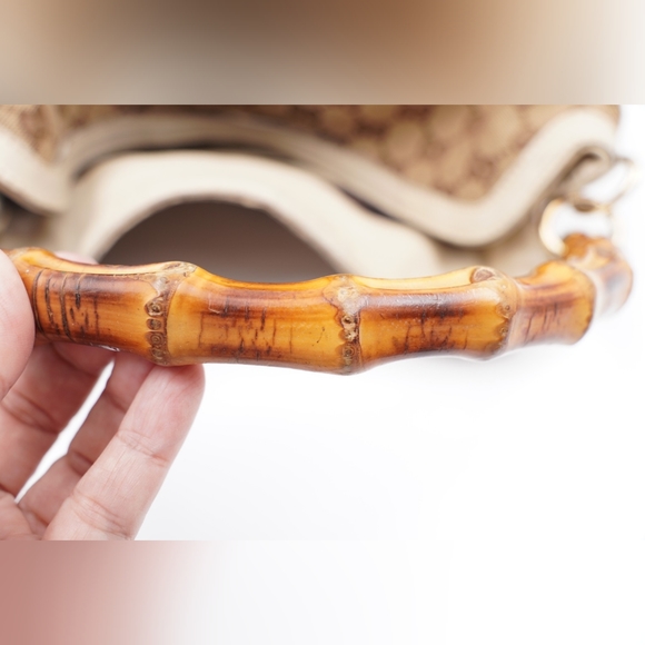 ❌️❌️SOLD❌️❌️P30❤️ Gucci Bamboo Peggy Hobo GG Canvas - Picture 14 of 15